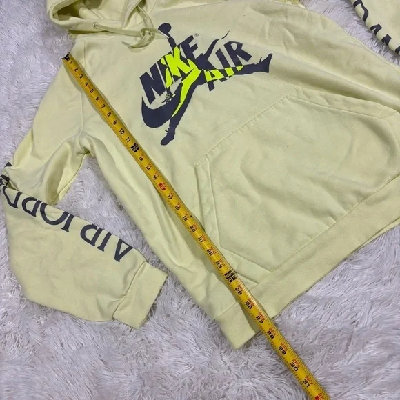 Jordan Men's Jumpman Classics Pullover Hoodie 'Neon Green' BV6010-335 Size Large - Picture 4 of 15